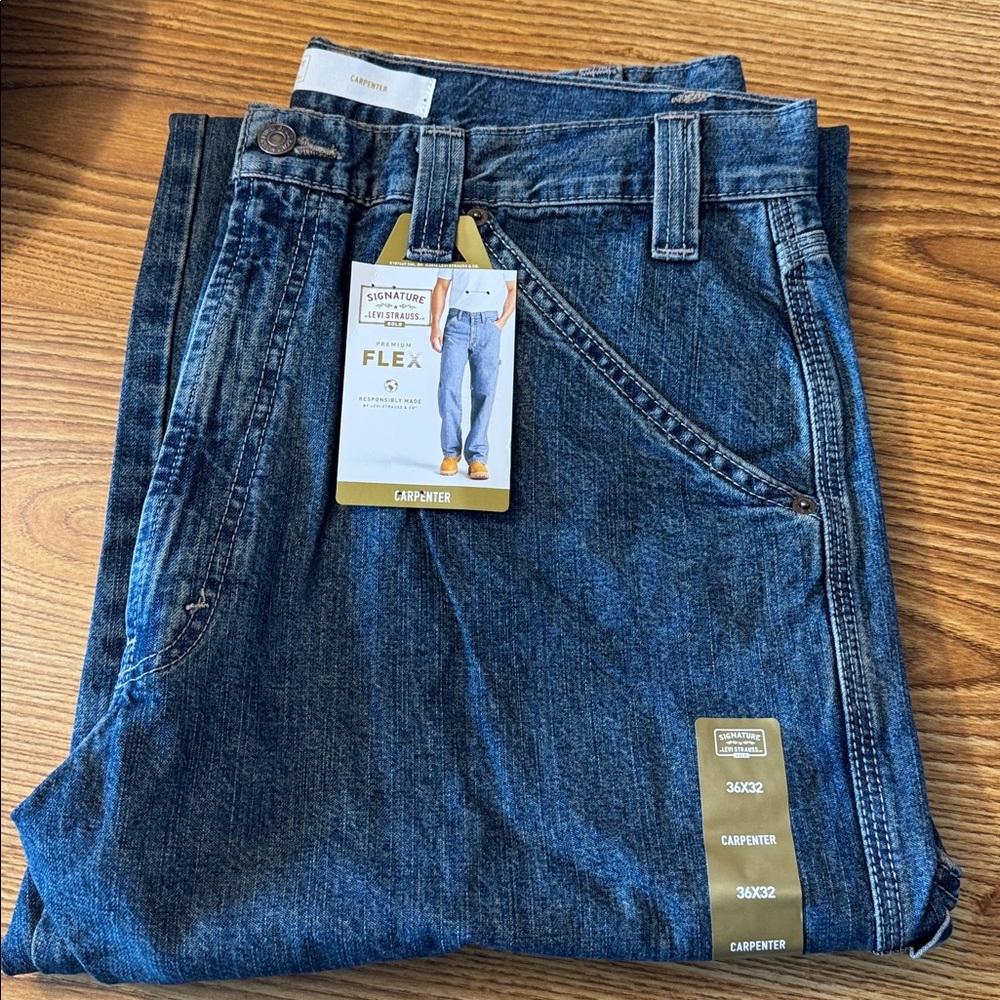 New Levi’s men’s carpenter jeans 36 x 32 - Picture 2 of 4